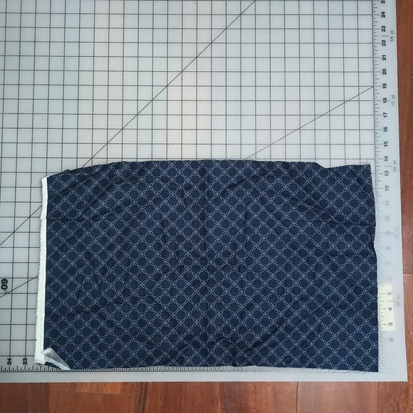 5/$20 .38yd Kimberbell Basics 8209-N Navy Lattice Fabric Maywood Studio - Picture 3 of 4